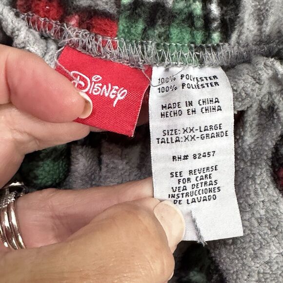 Disney Womens Holiday Mickey Mouse Fleece Pajama Pants XXL Plus Pull On NWOT - Picture 4 of 8